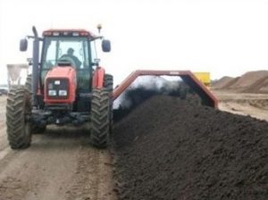 model CT-10 windrow compost turner