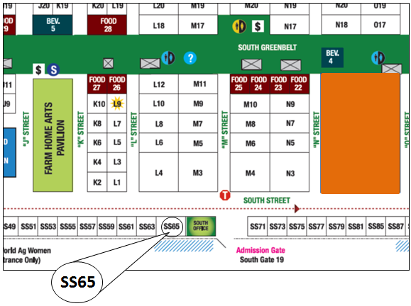 Map of World Ag Expo